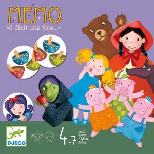 New Sealed Djeco Game of Memory Memo-"Once Upon a Time" for Age 4-7 Years